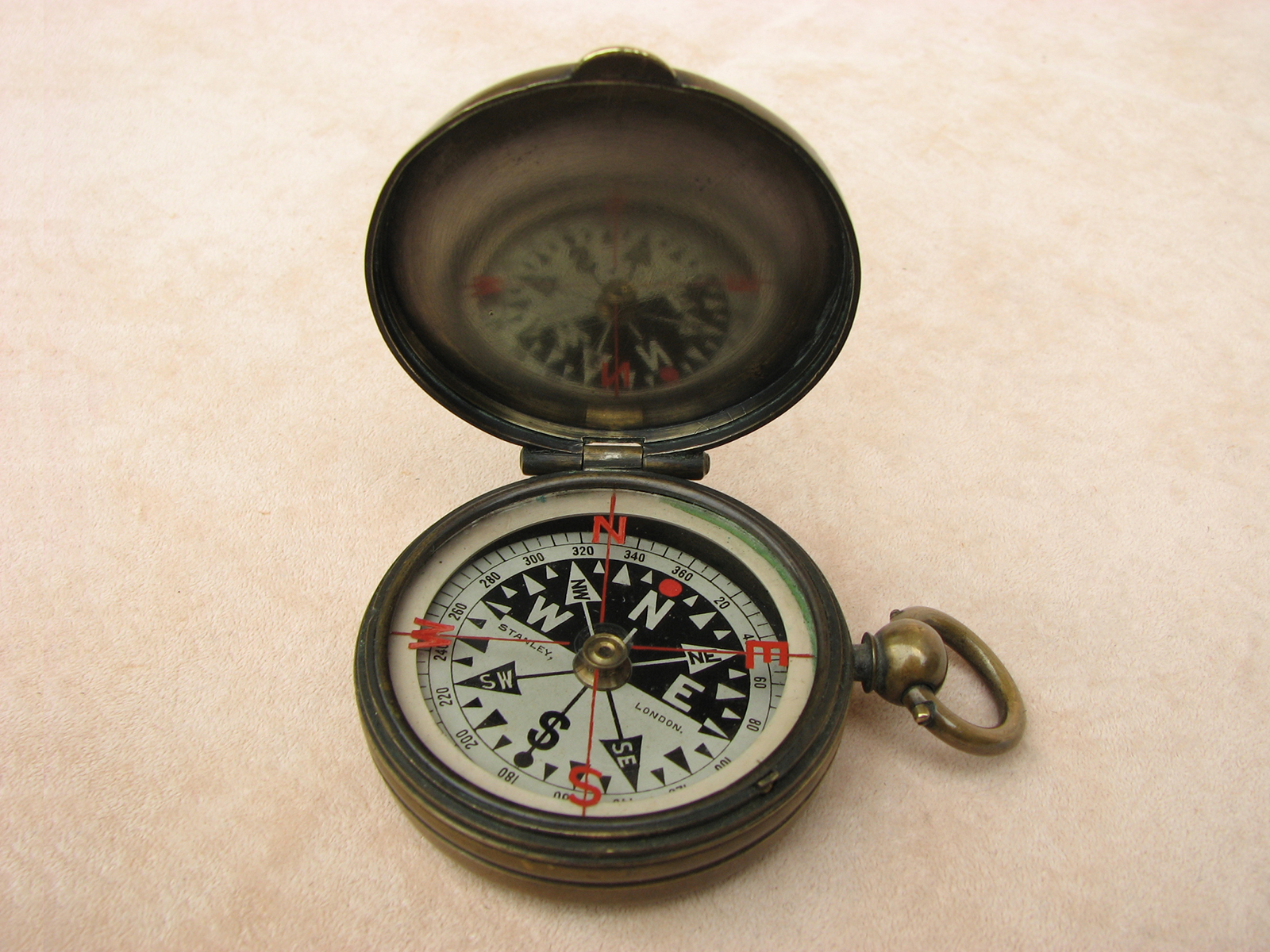 Genuine Stanley London pocket compass circa 1890's